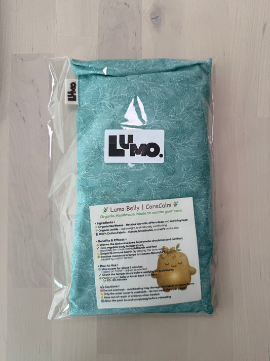 Lumo Belly | CoreCalm - Turquoise Leaf Print